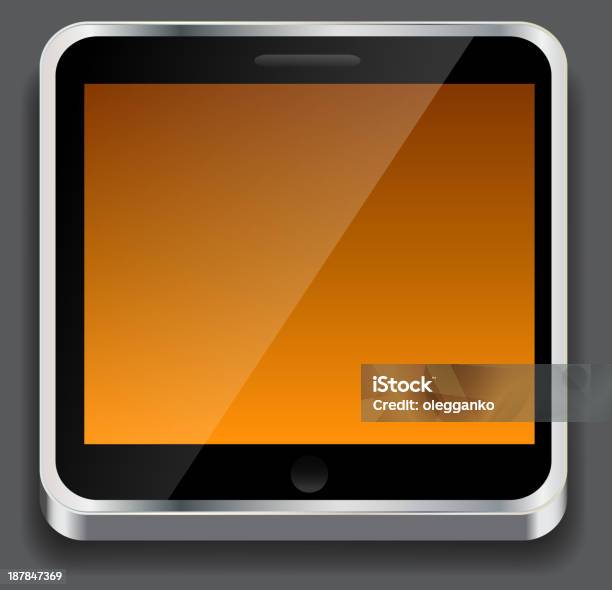 Illustrazione Vettoriale Di Icona Di Apps - Immagini vettoriali stock e altre immagini di Applicazione mobile - Applicazione mobile, Arancione, Arte