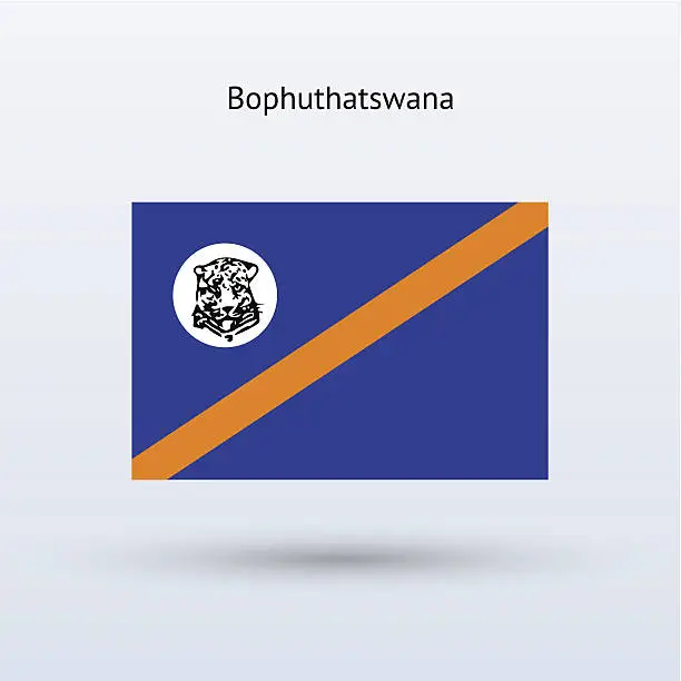 Vector illustration of Bophuthatswana Flag