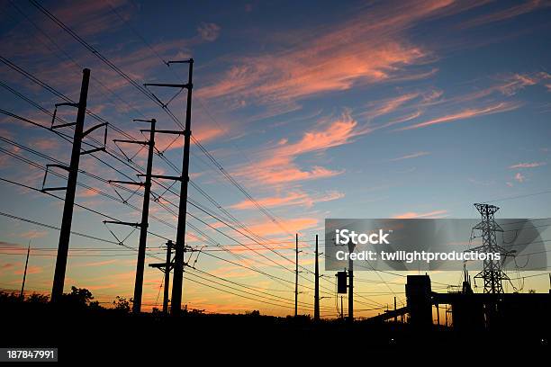 High Tension Towers Stock Photo - Download Image Now - City, Dallas - Texas, Horizontal