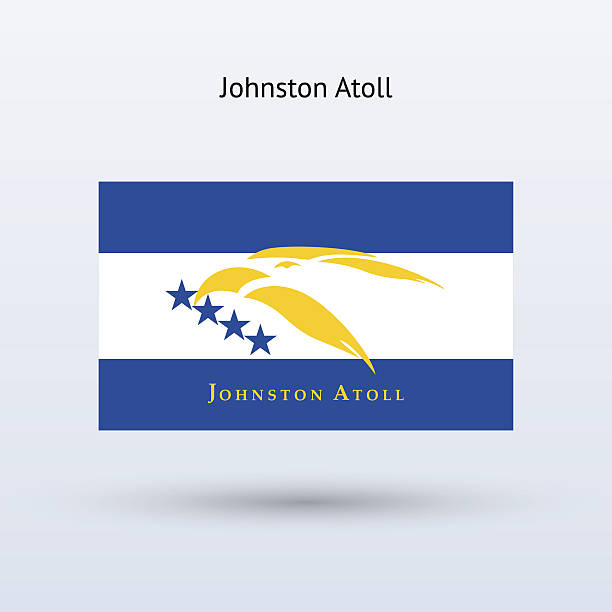 ilustrações, clipart, desenhos animados e ícones de bandeira atol johnston - outlying islands