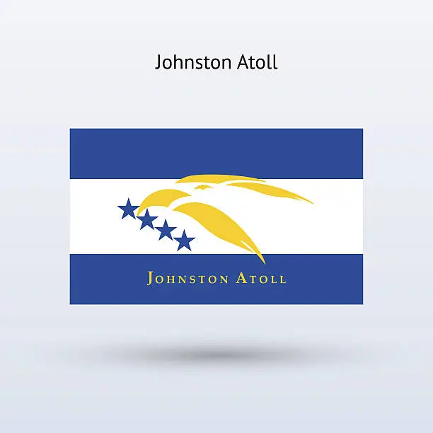 Vector illustration of Johnston Atoll Flag