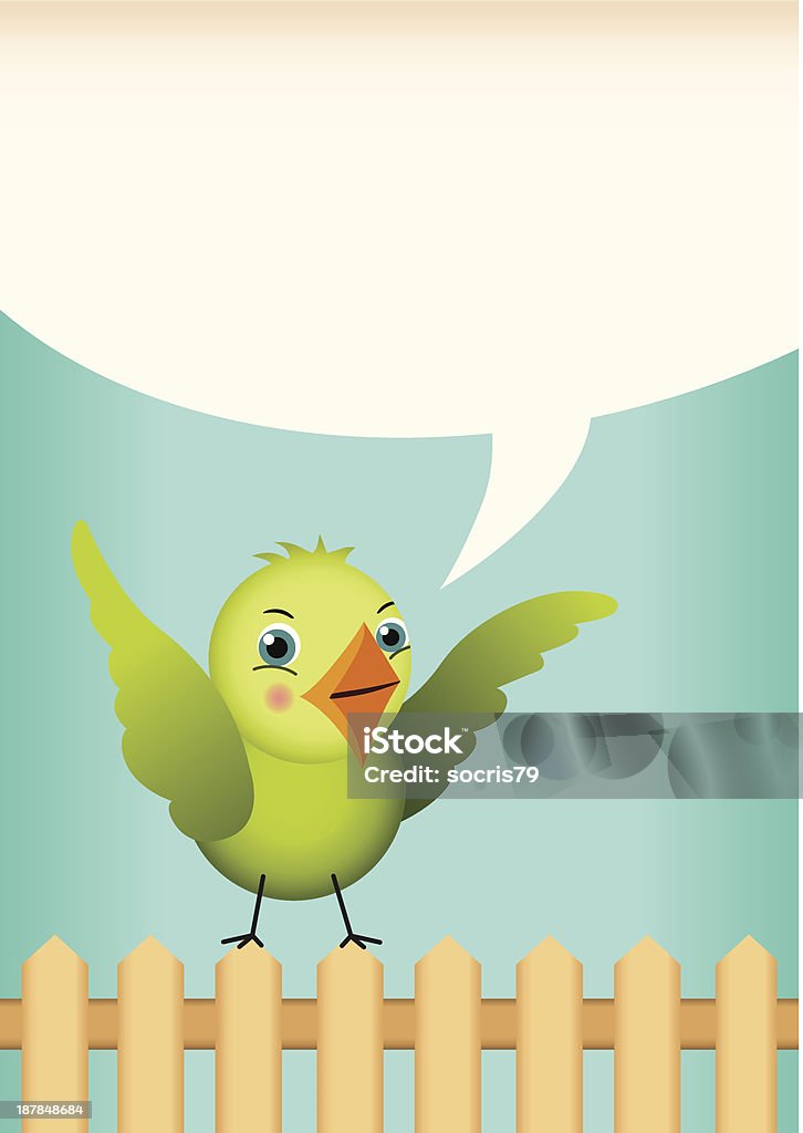 Oiseau tag label Green - clipart vectoriel de Animaux de compagnie libre de droits
