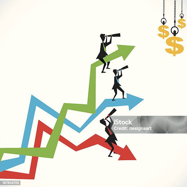 Geschäftsleute Suchen Stock Vektor Art und mehr Bilder von Investition - Investition, Währung, Verkäufer - männlich