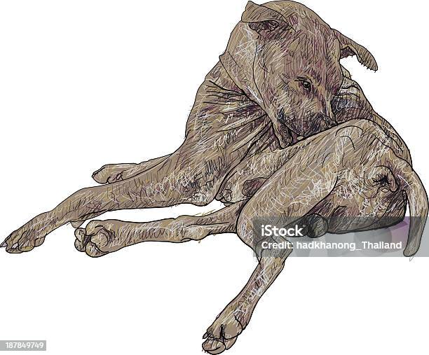 The Mangy Dog Stock Illustration - Download Image Now - Dog, Abandoned, Animal