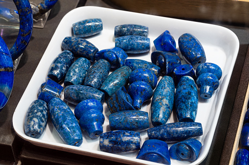 Blue semi-precious stone lapis lazuli jewelry