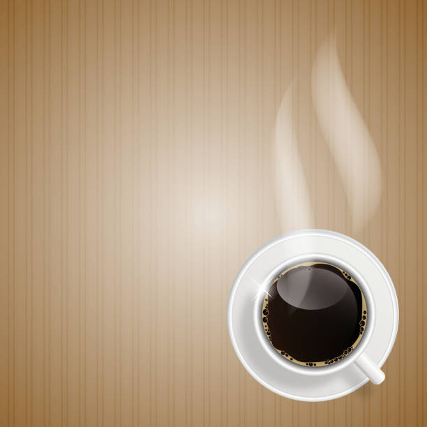 ilustrações de stock, clip art, desenhos animados e ícones de abstrato fundo ilustração vetorial café - coffee stained wood stain coffee cup