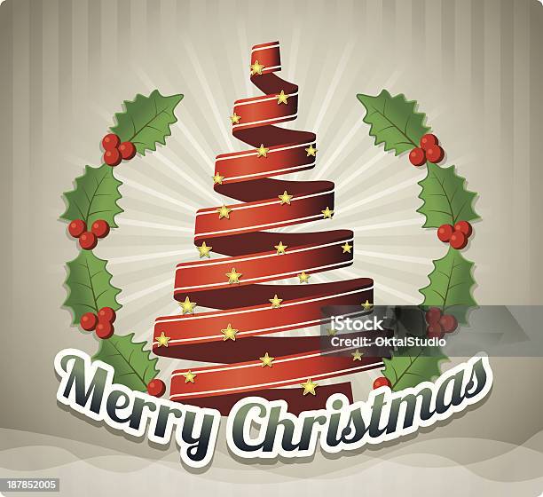 Cartolina Di Natale - Immagini vettoriali stock e altre immagini di A forma di stella - A forma di stella, Brillante, Cartolina di Natale