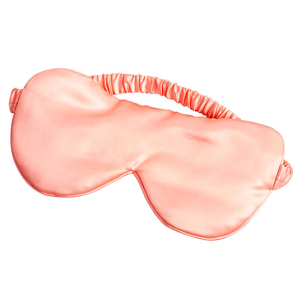 Pink eye mask Pink eye mask on a white background one eyed stock pictures, royalty-free photos & images