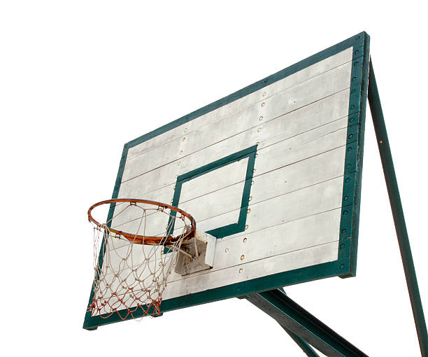 istock Basketball hoop on white background 187860484