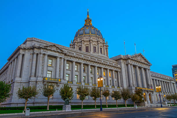 сан-франциско город зал - san francisco county government town hall government building стоковые фото и изображения