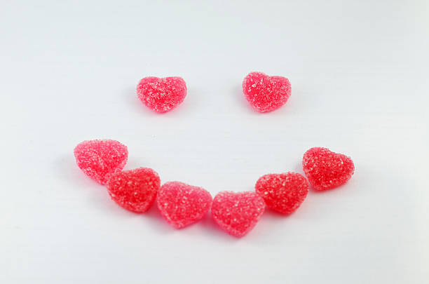 istock Jelly Fruit Smile on white Background 187861478