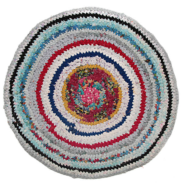 istock Traditional Russian round knit Mat handmade. 187862586