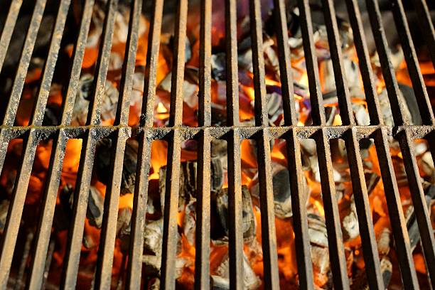 istock BBQ Grill and  Burning Charcoal 187862969