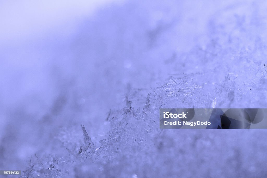 Beleza azul floco de neve cristais - Foto de stock de Abstrato royalty-free