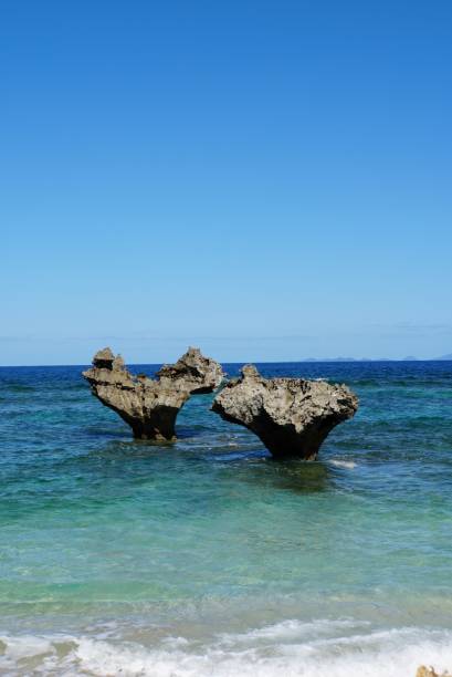 istock Turquoise Sea and Heart Rock 1878646522