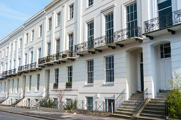 istock Georgian Style Terraced Town Houses 187866371