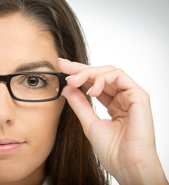 istock Woman with Glasses, Close-Up 187867945