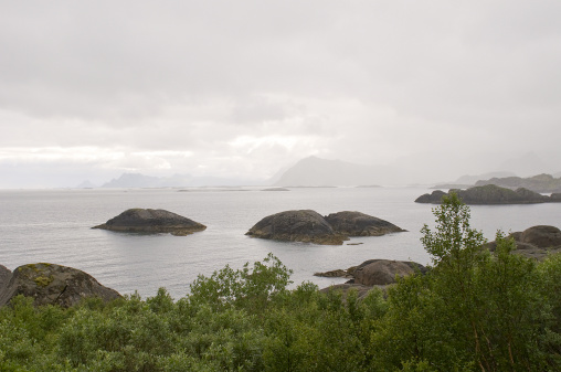 landscape of beautiful Norwegian fjord