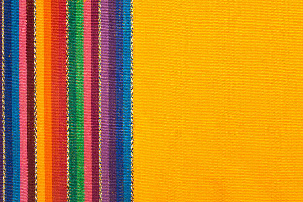Bunch of colorful cotton napkins stacked on top of each other.