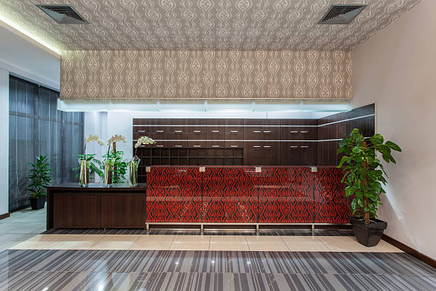 istock Woodland hotel - reception 187875462