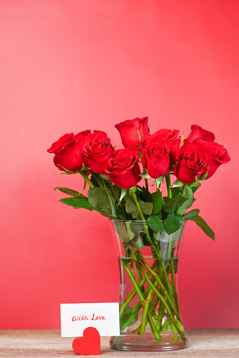 Love, roses and hearts. For Valentine’s Day, love, engagement storytelling, greeting cards.