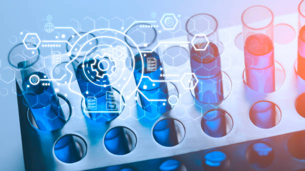 Teacher chemistry school equipment Internet education science course degree, study knowledge to creative thinking idea. E-learning graduate certificate program educational business concept.