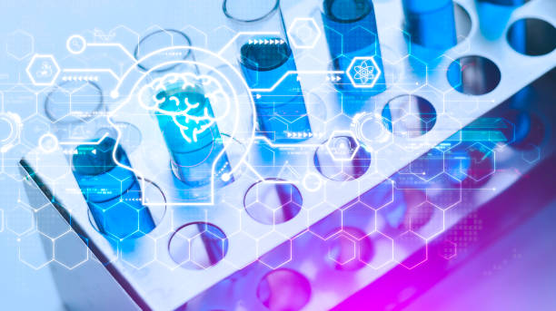 istock Teacher chemistry school equipment Internet education science course degree, study knowledge to creative thinking idea. E-learning graduate certificate program educational business concept. 1878762859