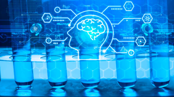 istock Teacher chemistry school equipment Internet education science course degree, study knowledge to creative thinking idea. E-learning graduate certificate program educational business concept. 1878762860