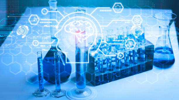 istock Teacher chemistry school equipment Internet education science course degree, study knowledge to creative thinking idea. E-learning graduate certificate program educational business concept. 1878762862