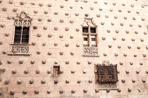 Casa de las Conchas (House of Shells) in Salamanca, Spain.