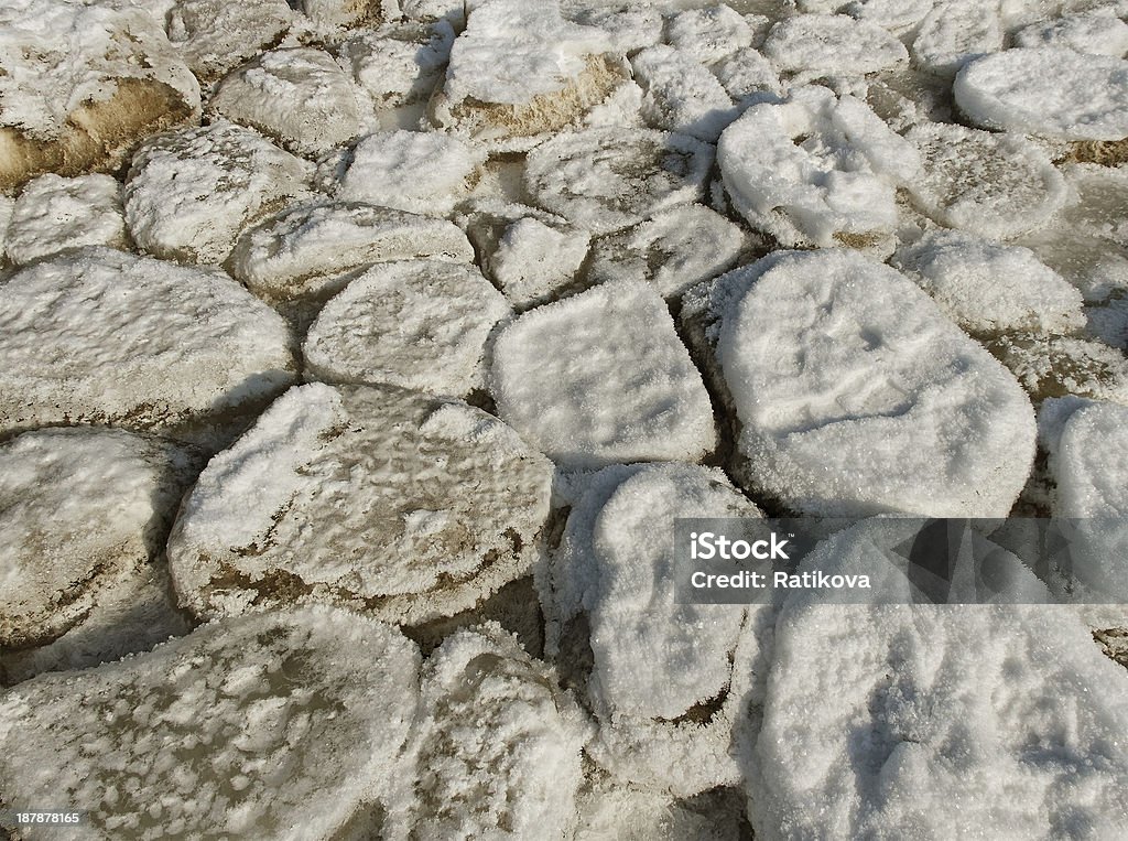 Gelo estalado sobre o mar superfície. - Royalty-free Aquecimento Físico Foto de stock