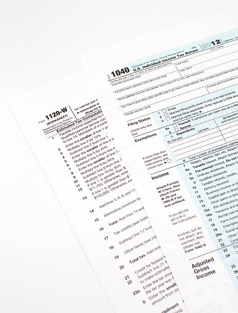 istock U.S. income tax form 187878838