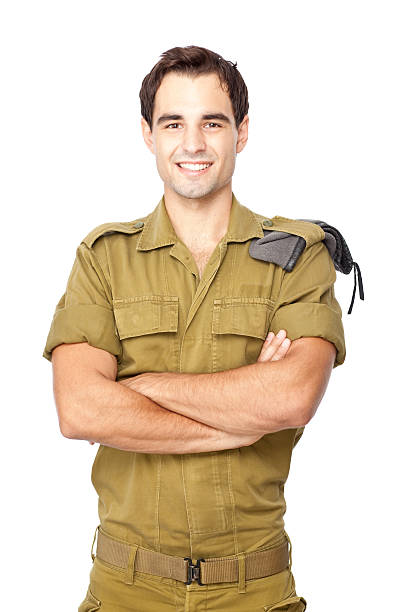 Happy proud soldier.