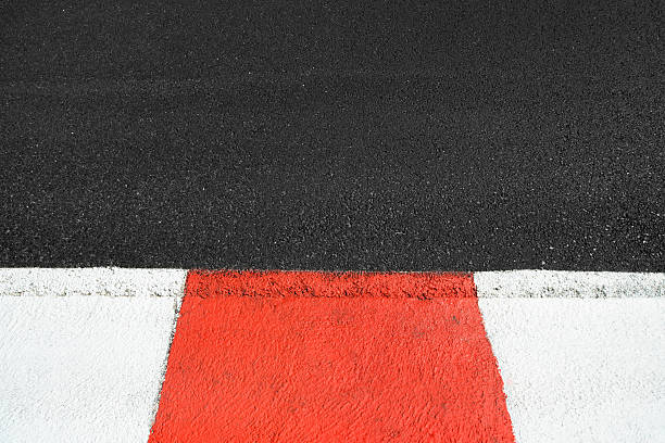 istock Asphalt and curb texture on Grand Prix circuit 187883182