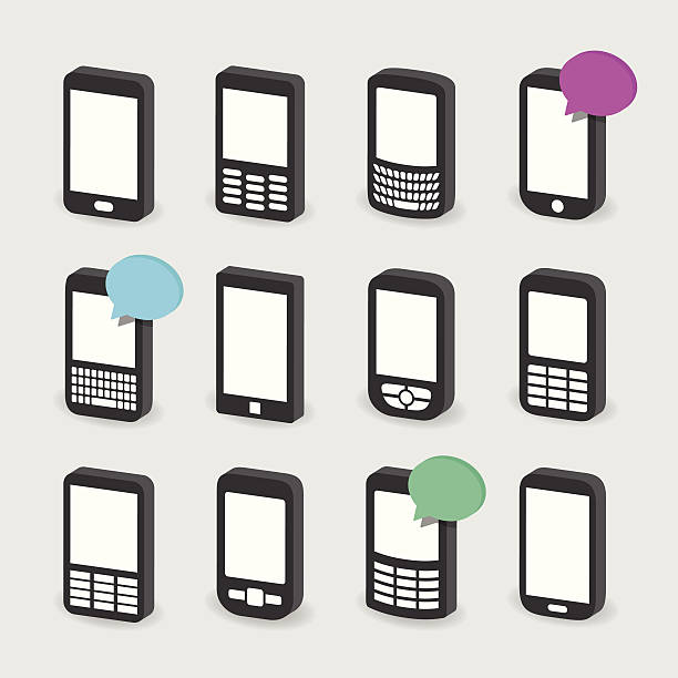 Téléphones mobiles - Illustration vectorielle