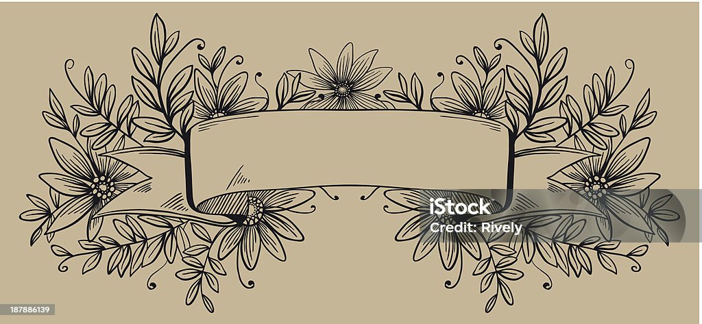 retro decorative frame or banner for text decoration Abstract stock vector