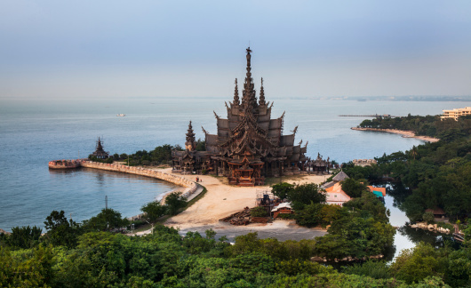 The Sanctuary of Truth is a gigantic wooden temple construction according to ancient Thai ingenuity,  eflection of Ancient Vision of Earth, Ancient Knowledge, and Eastern Philosophy.