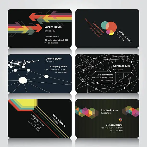 Vector illustration of Business cards Design Template