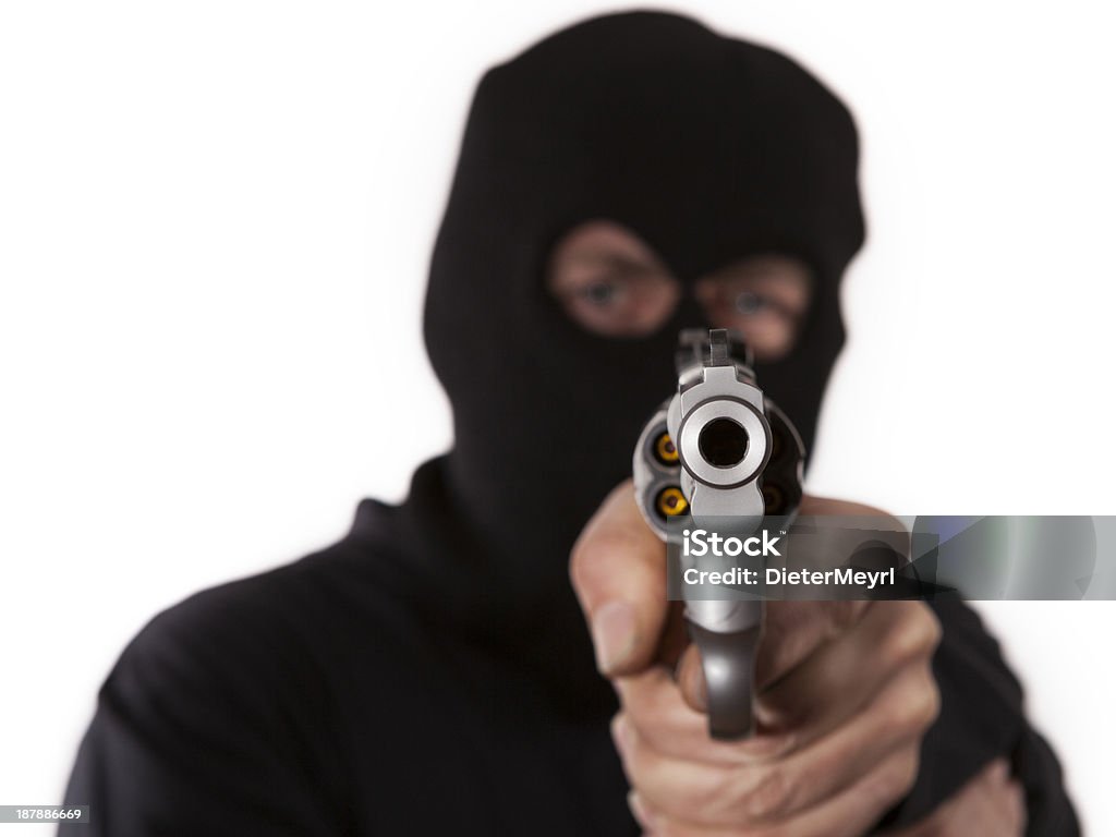 Criminoso armado com .357 Magnum - Royalty-free Adulto Foto de stock