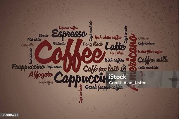 Types Of Coffee Stock Illustration - Download Image Now - Coffee - Drink, Single Word, Brown