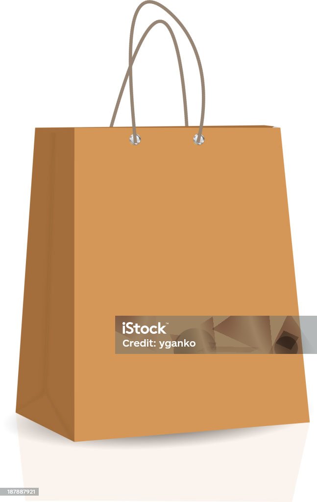 Vazio bolsa de compras Ilustração vetorial - Vetor de Bolsa - Objeto manufaturado royalty-free