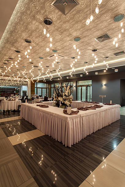 istock Woodland hotel - Restaurant table 187888723
