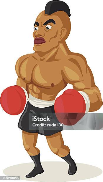 Boxer - Immagini vettoriali stock e altre immagini di Adulto - Adulto, Allenamento, Capelli rasati
