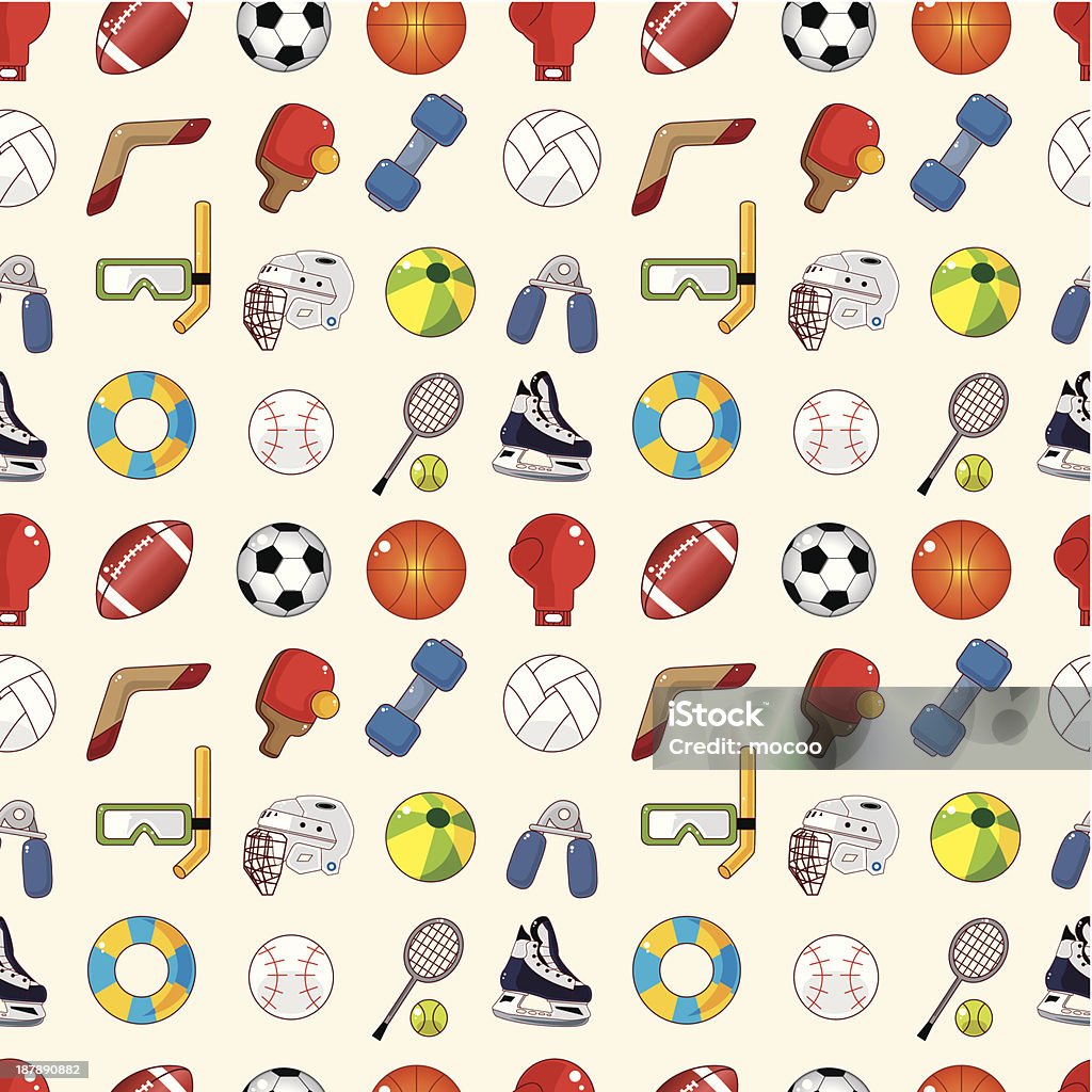 Seamless Sports Pattern Stock Illustration - Download Image Now - Golf ...