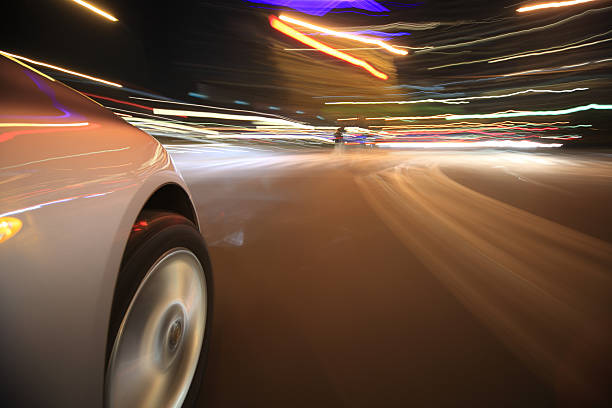 istock Driving in the night city 187891062
