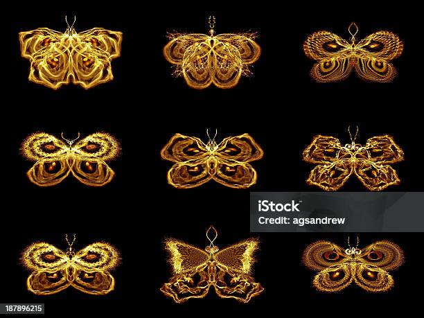 Wybór Fraktal Motyle - zdjęcia stockowe i więcej obrazów Abstrakcja - Abstrakcja, Aranżacja, Biologia - Nauka