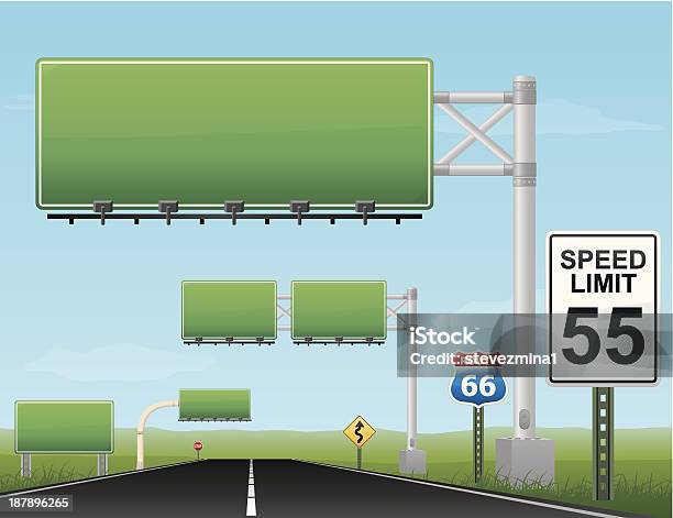 Sinais De Estrada - Arte vetorial de stock e mais imagens de Sinal de Estrada - Sinal de Estrada, Estrada principal, Sinal