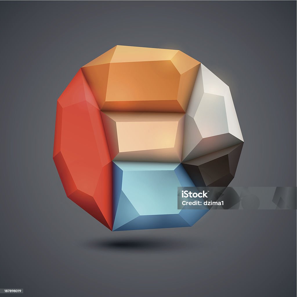 Streszczenie tło z origami Styl - Grafika wektorowa royalty-free (Abstrakcja)