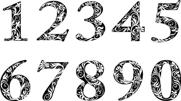 Fancy Abc Numbers Fancy Numbers Illustrations, Royalty-Free Vector Graphics & Clip Art ...