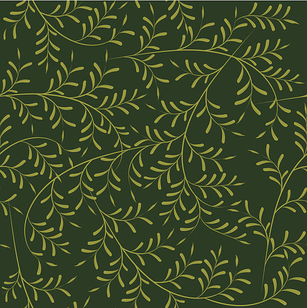 ilustrações de stock, clip art, desenhos animados e ícones de padrão de papel de parede sem costura, de oliveira ramos - green old fashioned vector backgrounds